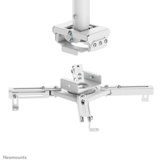 Neomounts CL25-550WH1 Support de plafond pour vidéoprojecteur - h74.5-114.5 cm - installation facile - orientable
