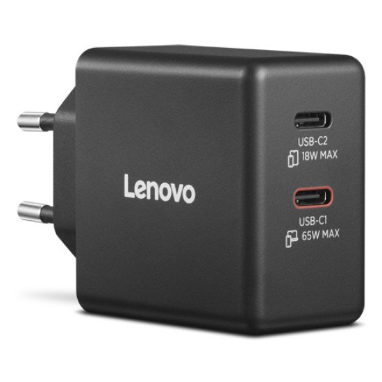 Lenovo 40AW065BEU adaptateur de puissance & onduleur Intérieur & extérieur 65 W Noir