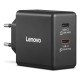 Lenovo 40AW065BEU adaptateur de puissance & onduleur Intérieur & extérieur 65 W Noir