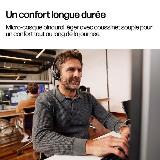 HP Poly Micro-casque filaire USB binaural Mission 825