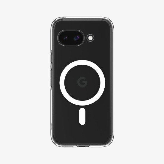 Spigen Ultra Hybrid Metal Ring (MagFit) coque de protection pour téléphones portables 16 cm (6.3") Housse Transparent, Blanc Spigen Ultra Hybrid Metal Ring (MagFit) coque de protection pour téléphones portables 16 cm (6.3") Housse Transparent, Blanc