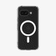 Spigen Ultra Hybrid Metal Ring (MagFit) coque de protection pour téléphones portables 16 cm (6.3") Housse Transparent, Blanc Spigen Ultra Hybrid Metal Ring (MagFit) coque de protection pour téléphones portables 16 cm (6.3") Housse Transparent, Blanc