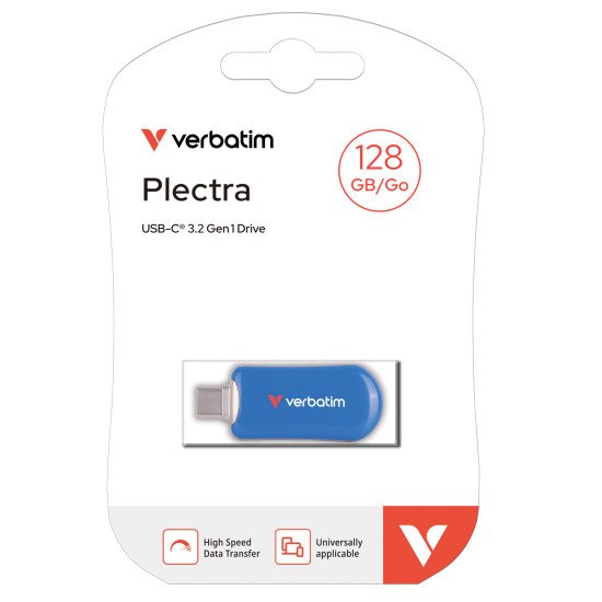 Verbatim 30233 lecteur USB flash 128 Go USB Type-C 3.2 Gen 1 (3.1 Gen 1) Bleu Verbatim 30233 lecteur USB flash 128 Go USB Type-C 3.2 Gen 1 (3.1 Gen 1) Bleu