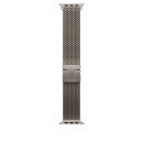 Apple Bracelet Milanais en titane naturel 49 mm - Medium