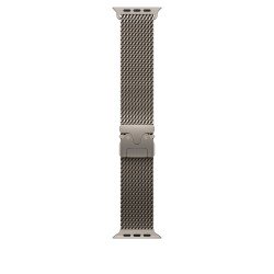 Apple Bracelet Milanais en titane naturel 49 mm - Medium