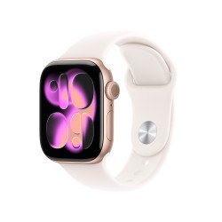 Apple Watch Series 11 OLED 42 mm Numérique 374 x 446 pixels Écran tactile 5G Or rose Wifi GPS (satellite)