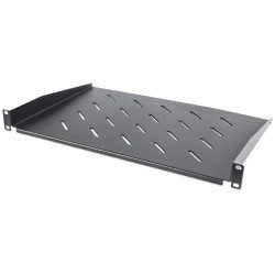 Intellinet Étagère cantilever 19", 1U, profondeur 300 mm, ventilée, charge max. 25 kg, noire, garantie trois ans