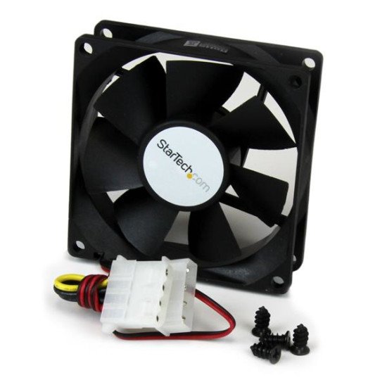 StarTech.com Ventilateur PC à Double Roulement à Billes - Alimentation LP4 - 80 mm