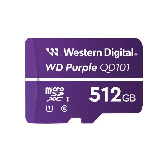 Western Digital WD Purple SC QD101 512 Go MicroSDXC Classe 10 Western Digital WD Purple SC QD101 512 Go MicroSDXC Classe 10