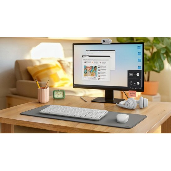 Logitech MK250 Combo clavier Souris incluse Universel RF sans fil + Bluetooth QWERTY Espagnole Blanc