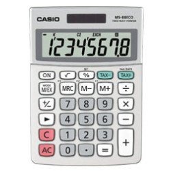 Casio MS-88ECO calculatrice Bureau Calculatrice à écran Casio MS-88ECO calculatrice Bureau Calculatrice à écran
