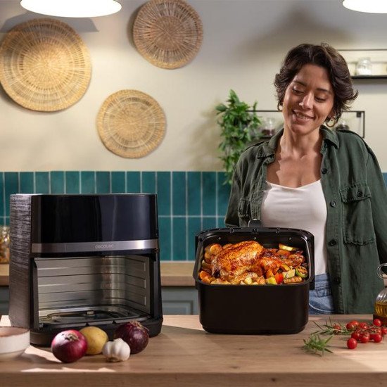Cecotec Cecofry&Grill Duoheat 8000 Unique 8 L Autonome 2200 W Friteuse d'air chaud Noir