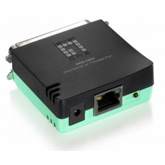 LevelOne FPS-1031 serveur d'impression Ethernet LAN Noir, Vert