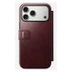 Nomad Modern Leather Folio coque de protection pour téléphones portables 16 cm (6.3") Housse Bourgogne