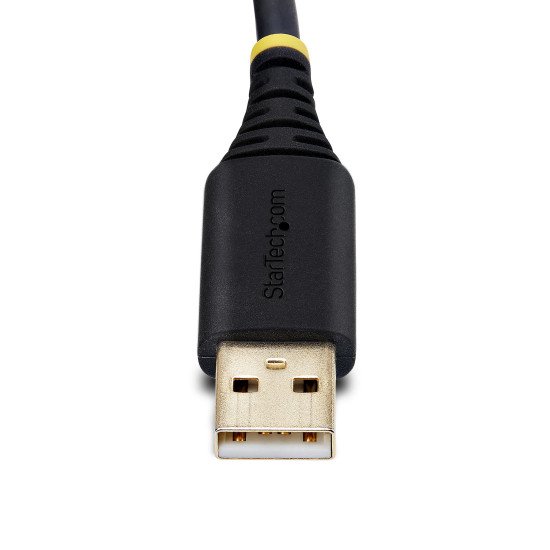 StarTech.com Câble USB-Série de 1m - Rétention COM, Vis/Écrous Interchangeables, Adaptateur USB vers DB9 RS232, Convertisseur USB RS232, Circuit Intégré FTDI, Protection ESD, Windows/macOS/Linux