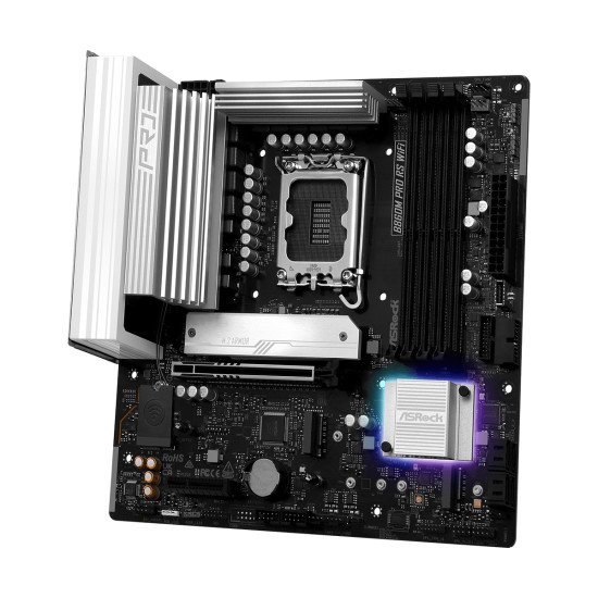 Asrock B860M Pro RS WiFi Intel B860 LGA 1851 (Socket V1) micro ATX Asrock B860M Pro RS WiFi Intel B860 LGA 1851 (Socket V1) micro ATX