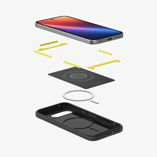 Spigen Rugged Armor (MagFit) coque de protection pour téléphones portables 16 cm (6.3") Housse Noir Spigen Rugged Armor (MagFit) coque de protection pour téléphones portables 16 cm (6.3") Housse Noir