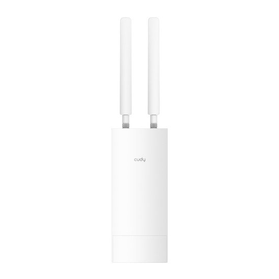 Cudy Indoor/Outdoor 4G Cat 6 AC1200 Wi-Fi Router, LT700 Outdoor 1.0 routeur sans fil Gigabit Ethernet Bi-bande (2,4 GHz / 5 GHz) Blanc