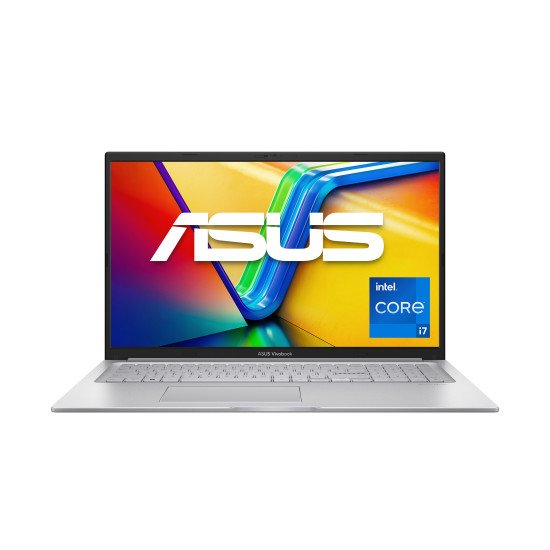 ASUS Vivobook 17 X1704VA-AU744W Intel® Core™ i7 i7-1355U Ordinateur portable 43,9 cm (17.3") Full HD 16 Go DDR4-SDRAM 1 To SSD Wi-Fi 6 (802.11ax) Windows 11 Home Allemand Argent