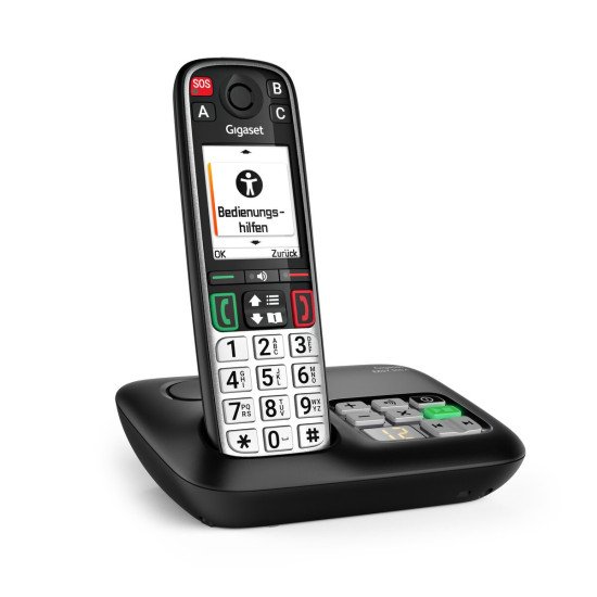 Gigaset EASY 500A Téléphone analog/dect Identification de l'appelant Noir, Argent