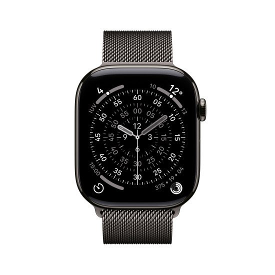 Apple Watch Series 11 OLED 46 mm Numérique 416 x 496 pixels Écran tactile 5G Titane Wifi GPS (satellite)
