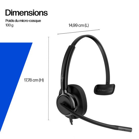 HP Poly Micro-casque filaire USB binaural Mission 425 Classic