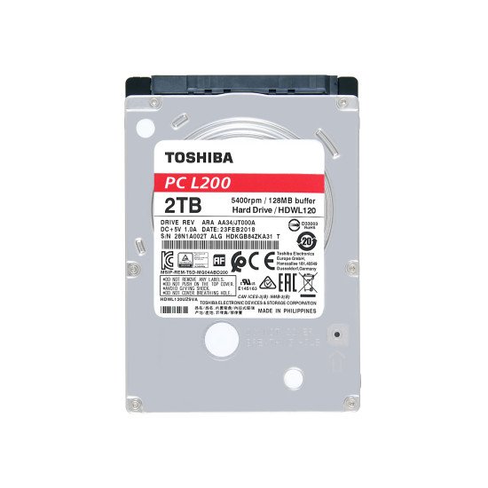 Toshiba HDWL120UZSVA L200 2.5" 2 To SATA III