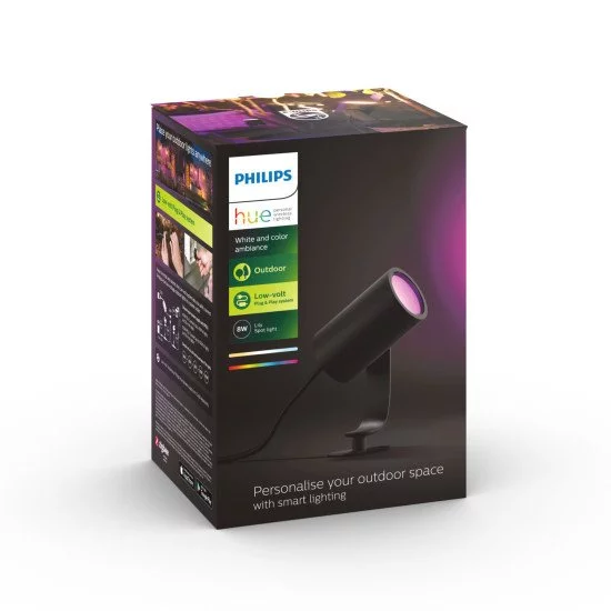 Philips Hue White and Color ambiance Spot extérieur Lily Philips Hue White and Color ambiance Spot extérieur Lily