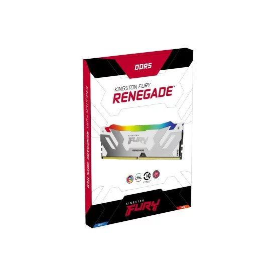 Kingston Technology FURY Renegade RGB module de mémoire 32 Go 2 x 16 Go DDR5 6400 MHz Kingston Technology FURY Renegade RGB module de mémoire 32 Go 2 x 16 Go DDR5 6400 MHz