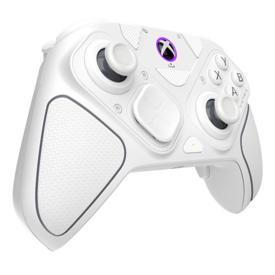 Turtle Beach Victrix Pro BFG Reloaded Blanc Xbox Manette de gaming modulaire sans fil w/Bluetooth, module Fightpad et effet Hall pour Xbox Series X et S, Xbox One et PC