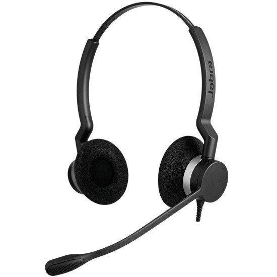 Jabra Biz 2300 Duo Casque Avec fil Arceau Bureau/Centre d'appels USB Type-C Bluetooth Noir