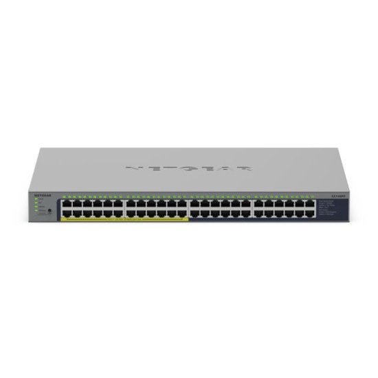 NETGEAR GS748PP Non-géré Gigabit Ethernet (10/100/1000) Connexion Ethernet POE Gris