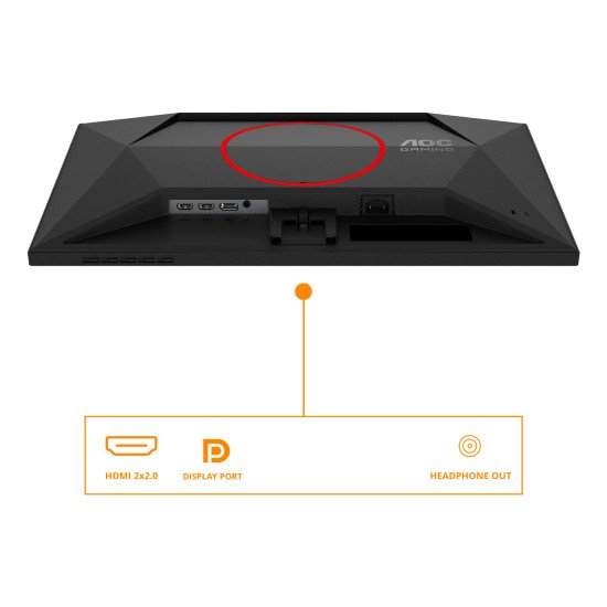 AOC G4 24G4ZRE écran PC 60,5 cm (23.8") 1920 x 1080 pixels Full HD LED Noir, Rouge