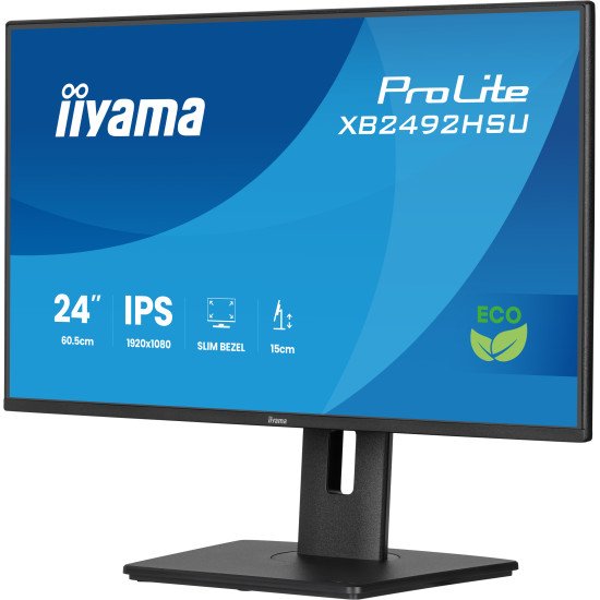 iiyama ProLite XB2492HSU-B1 écran PC 61 cm (24") 1920 x 1080 pixels Full HD LED Noir iiyama ProLite XB2492HSU-B1 écran PC 61 cm (24") 1920 x 1080 pixels Full HD LED Noir