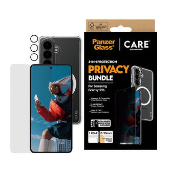 PanzerGlass CR67643 coque de protection pour téléphones portables 16 cm (6.3") Housse Noir, Transparent