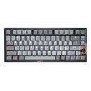 CHERRY KW 300 MX clavier Maison USB + Bluetooth QWERTY Anglais américain Noir, Cuivre, Gris