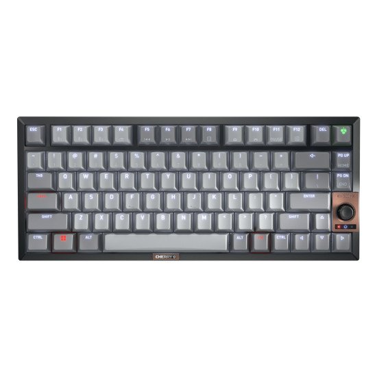 CHERRY KW 300 MX clavier Maison USB + Bluetooth QWERTY Anglais américain Noir, Cuivre, Gris