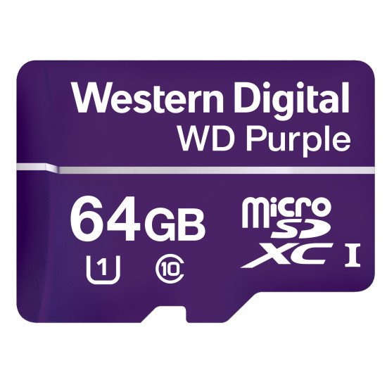 Western Digital Purple mémoire flash 64 Go MicroSDXC Classe 10