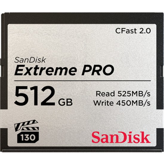 Sandisk Extreme Pro mémoire flash 512 Go CFast 2.0