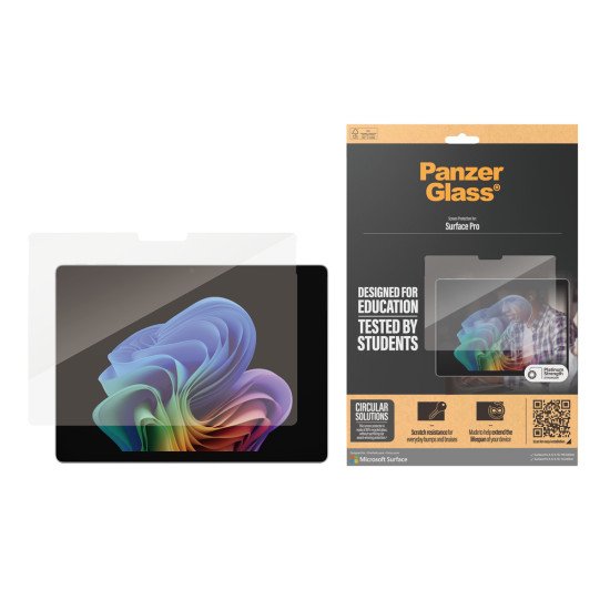 PanzerGlass ® Screen Protector Microsoft Surface Pro X | Pro 8 | Pro 9 | Pro 10 | Pro 11 | Pro 12 | Ultra-Wide Fit Protection d'écran transparent 1 pièce(s)