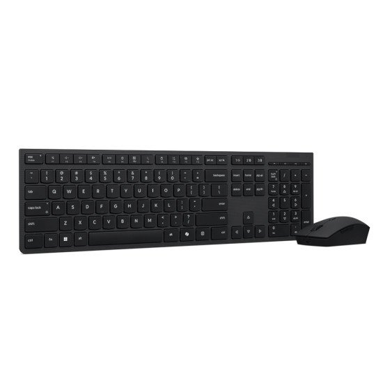 Lenovo 4X31R64351 clavier Souris incluse Bureau RF sans fil + Bluetooth Anglais américain Noir