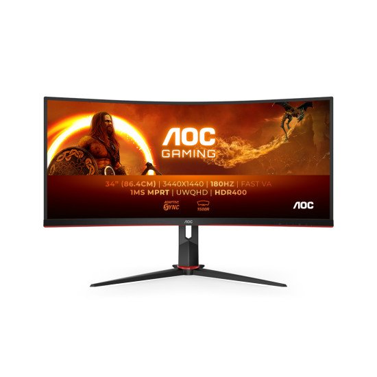 AOC G2 CU34G2XP/BK écran PC 86,4 cm (34") 3440 x 1440 pixels
