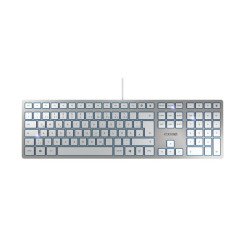 CHERRY KC 6000 SLIM clavier USB QWERTZ DE Argent