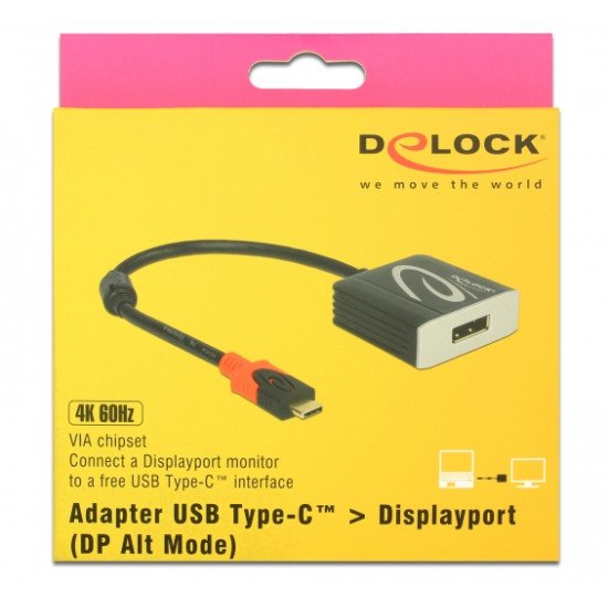 DeLOCK 63312 adaptateur et connecteur de câbles USB Type-C Displayport