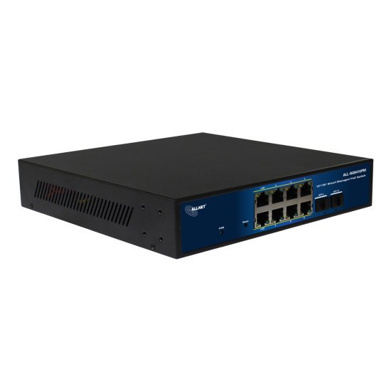 ALLNET 221669 Géré L2 Gigabit Ethernet (10/100/1000) Connexion Ethernet POE Noir