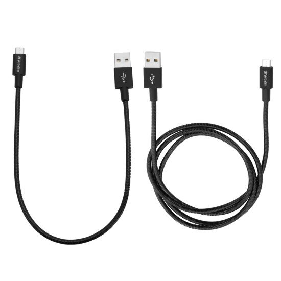 Verbatim 48875 câble USB 1 m USB 3.2 Gen 1 (3.1 Gen 1) Micro-USB A USB A Noir