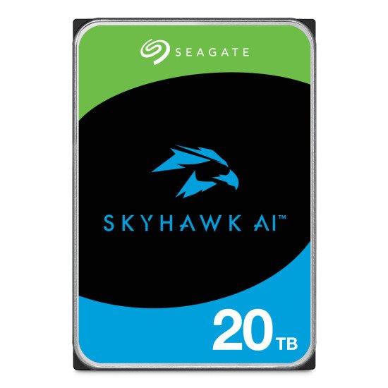 Seagate SkyHawk AI ST20000VE004 disque dur 20 To 7200 tr/min 512 Mo 3.5" Série ATA III