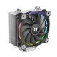 Thermaltake Riing Silent 12 RGB Sync Edition Processeur Refroidisseur 12 cm Noir, Métallique