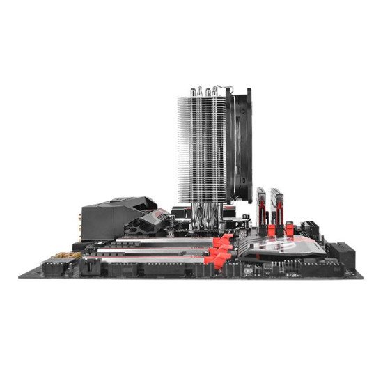 Thermaltake Riing Silent 12 RGB Sync Edition Processeur Refroidisseur 12 cm Noir, Métallique Thermaltake Riing Silent 12 RGB Sync Edition Processeur Refroidisseur 12 cm Noir, Métallique