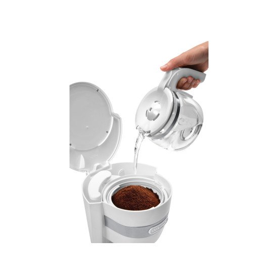 De'Longhi Autentica ICM14011.W machine à café Entièrement automatique Machine à café filtre 0,65 L